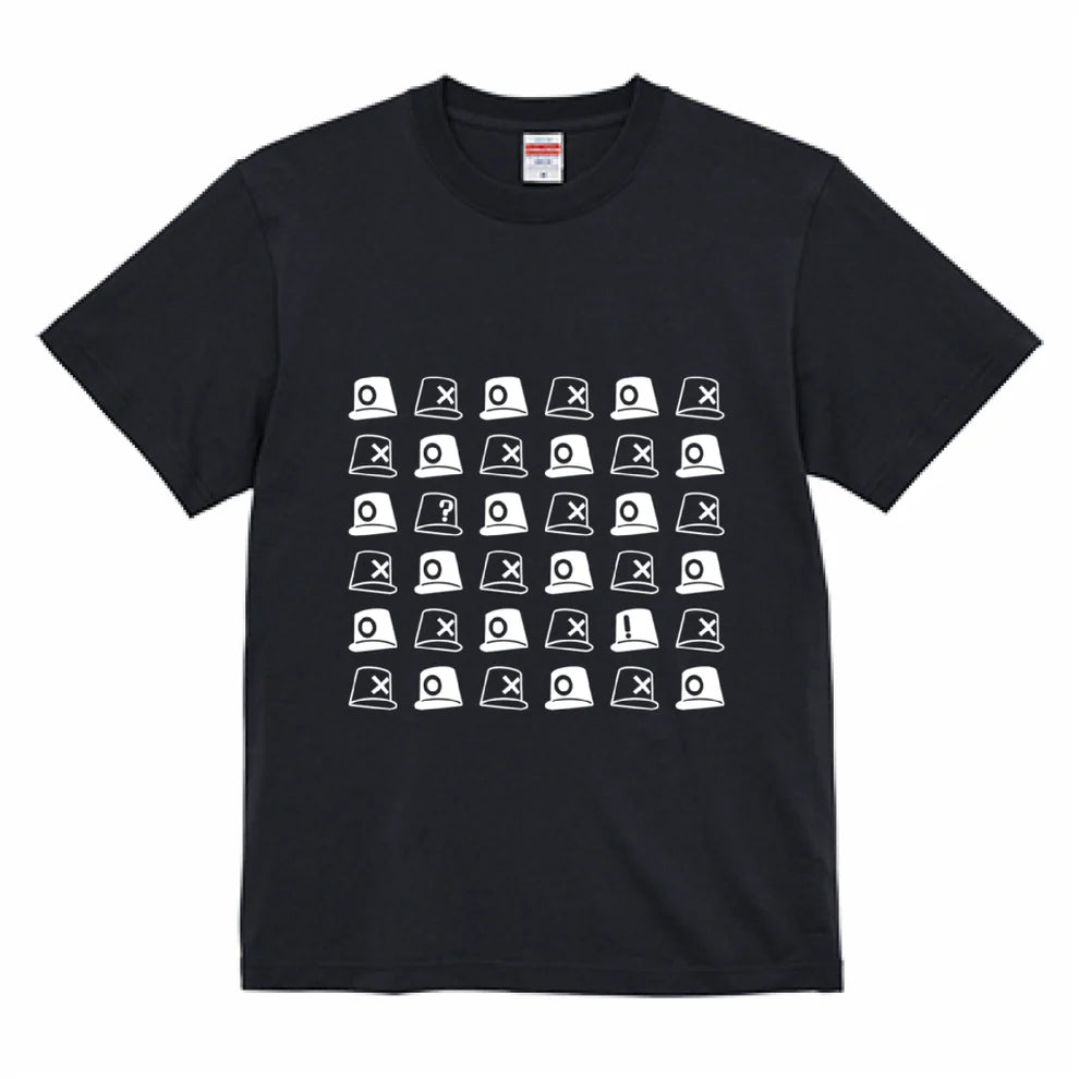 新天才クイズ／Tシャツ／○×帽子で間違い探し／黒／サイズS-XL – CBC 