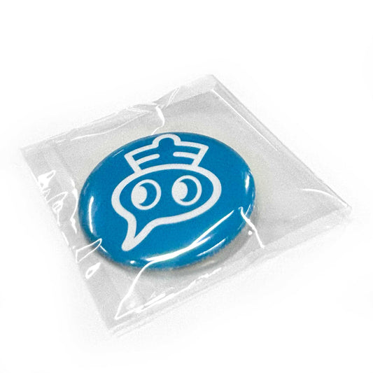 声優に丸なげ!/缶バッジ/ライトブルー