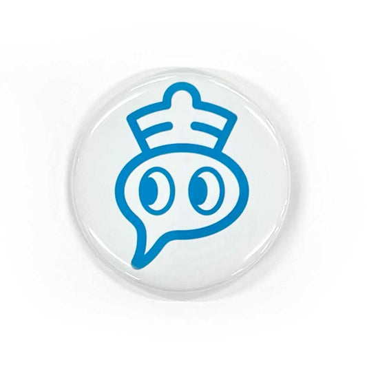 声優に丸なげ!/缶バッジ/ホワイト