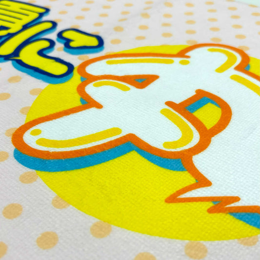 声優に丸なげ!/フェイスタオル/オレンジ